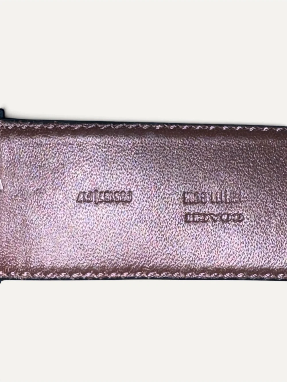 Coach Men's Embossed Leather Belt with Harness Buckle Size XXL 47” MSRP $128